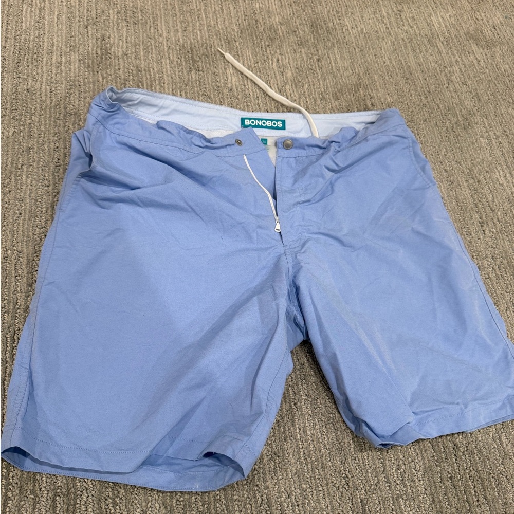 Bonobos Light Blue Men's 7” Swim Board Shorts